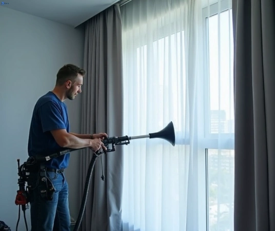 Professional curtain steam cleaning process equipment Matty Curtain Cleaning wolffdene
