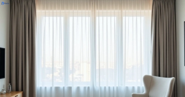 Freshly steam cleaned curtains in wolffdene QLD